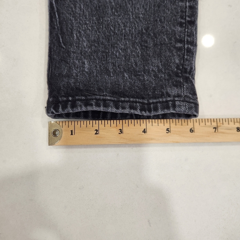 ZARA Jeans Womens Size 8 Black Skinny Leg Denim Stretch High Rise Zip Closure - Picture 11 of 12